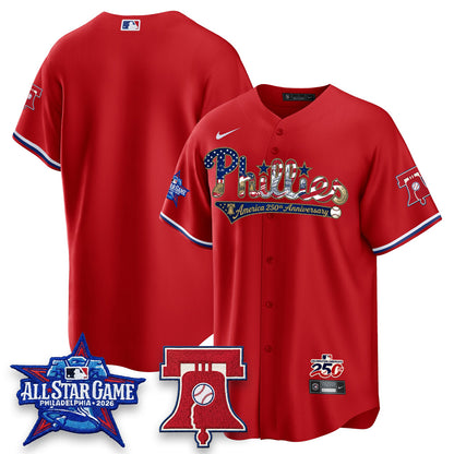 PHI 2026 Independence Day USA Vapor Limited Blue Jersey - Stitched