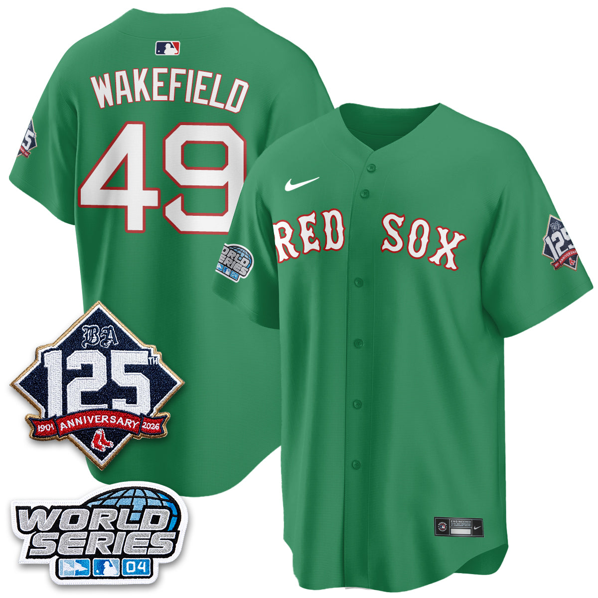 Boston Red Sox Throwback 2004 Vapor Jersey - Stitched