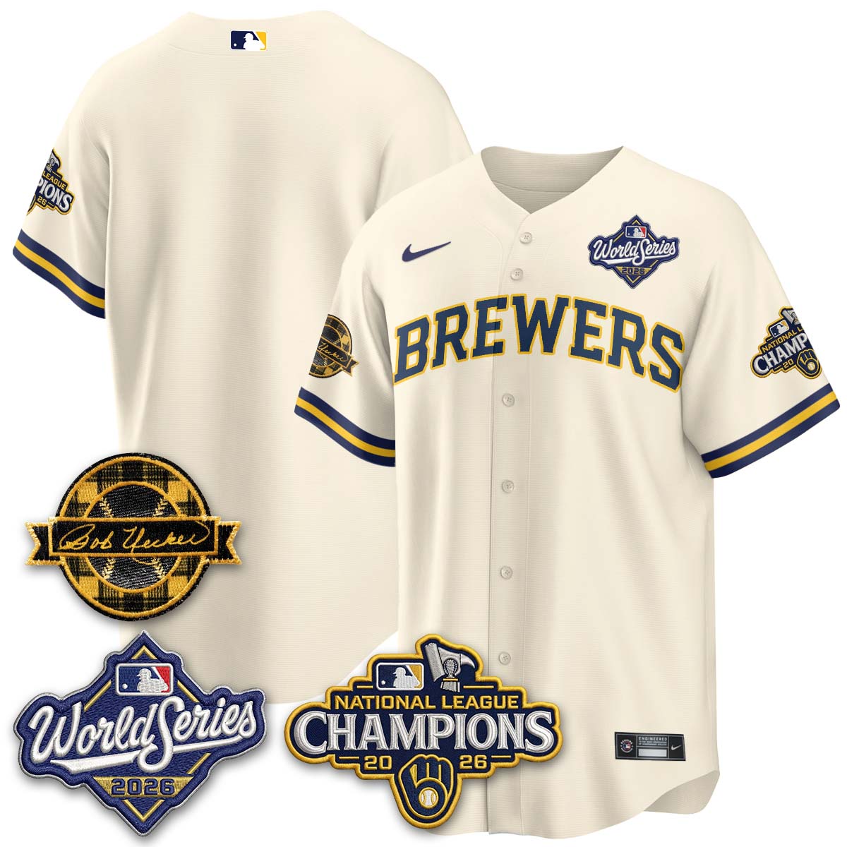 MIL 2026 NL Champions - Uecker Patch Navy Limited Edition - Stitched N1