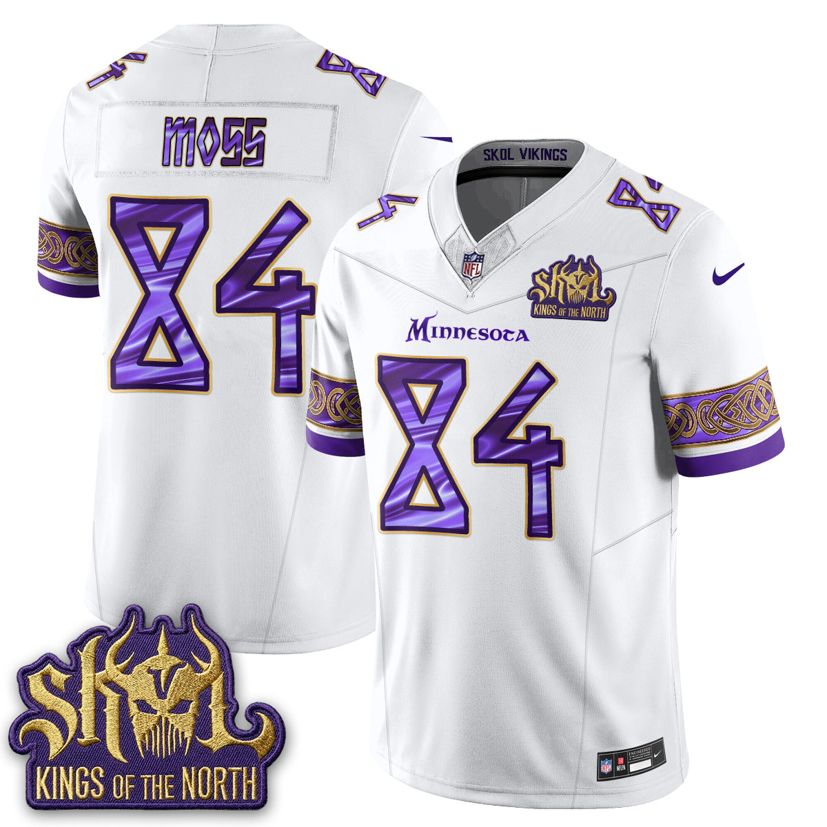 MIN  Warrior Skol Patch Vikings Font Edition  - Stitched (2)