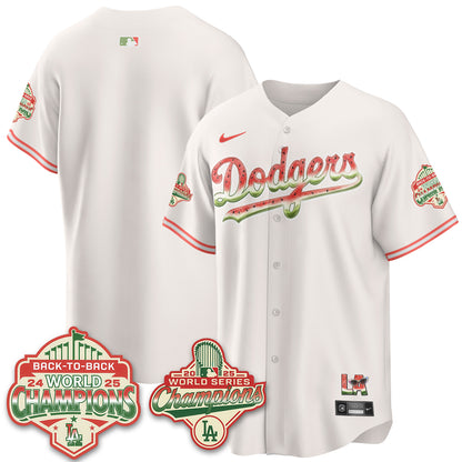 Los Angeles Dodgers National Watermelon Day Vapor Jersey - Stitched