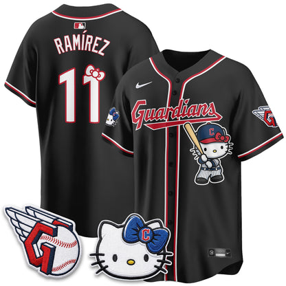 Cleveland Guardians x Meow KT Vapor Jersey - Stitched