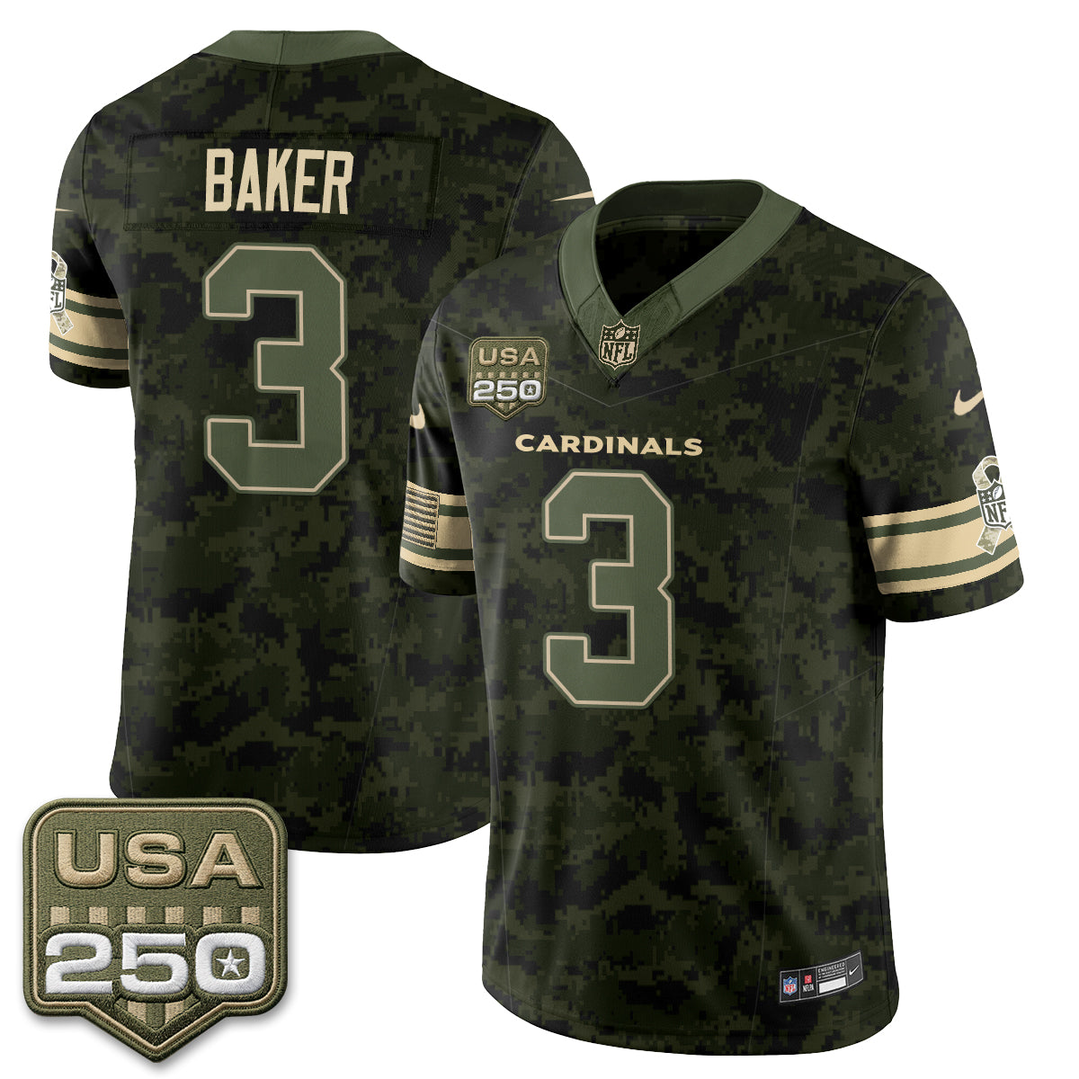 ARI 2026 Salute to Service Vapor Jersey - Stitched
