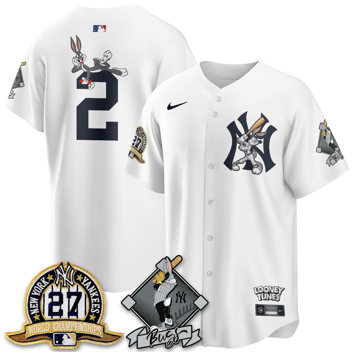 New York Yankees Bunny Vapor Limited Jersey V2- Stitched