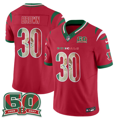 Cincinnati Bengals Mexico Edition Vapor Jersey - Stitched