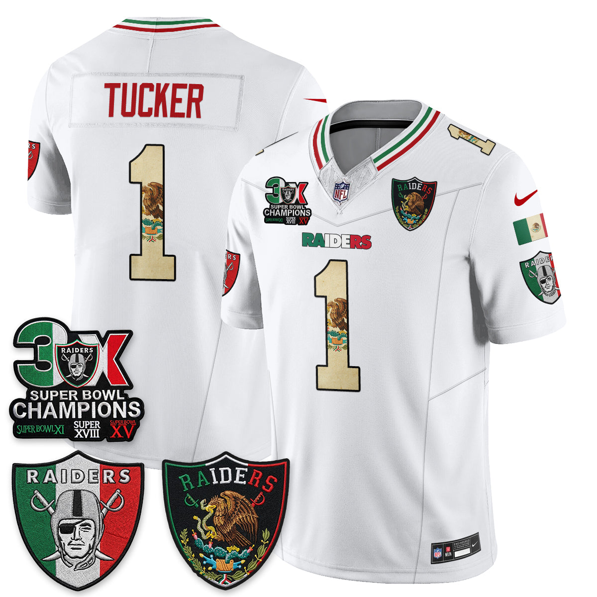 LVR 3X Champs Mexico Edition Vapor Jersey - Stitched