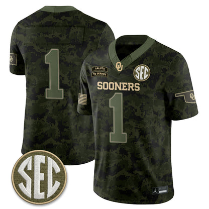 OU 2026 Salute to Service Vapor Jersey - Stitched