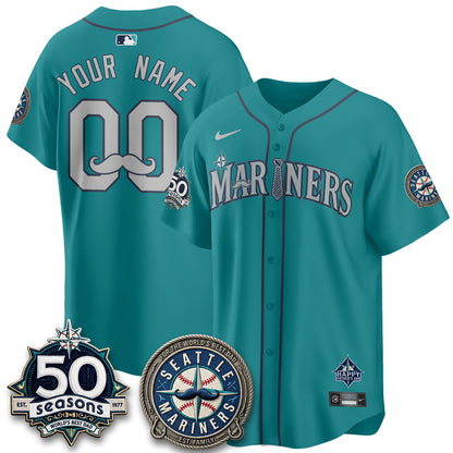 SEA Happy Father's Day Vapor Custom Jersey - Stitched
