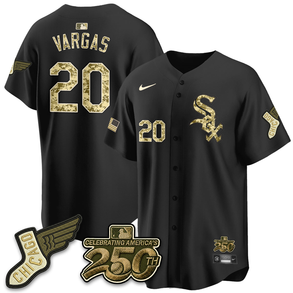 Chicago White Sox Salute to Service 2026 Vapor Limited Jersey - Stitched