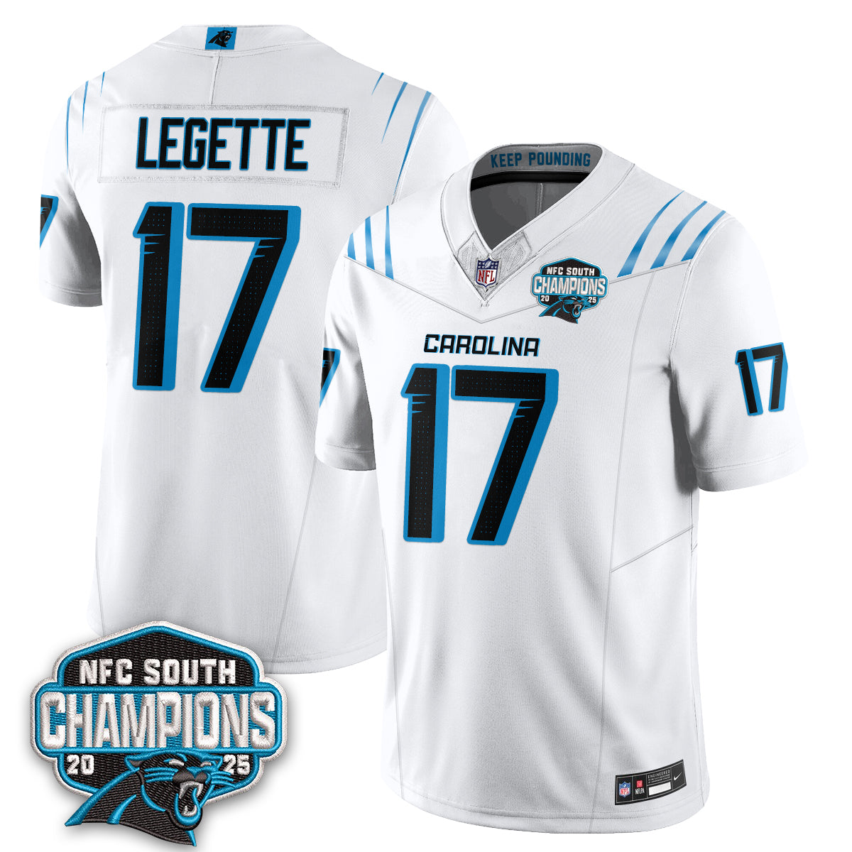 Carolina Panthers Fangear Edition Vapor Jersey - Stitched