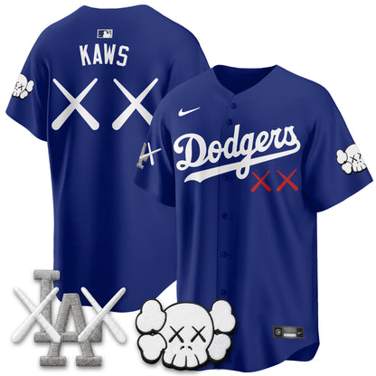Los Angeles Dodgers x KAWS Edition Vapor Jersey - Stitched