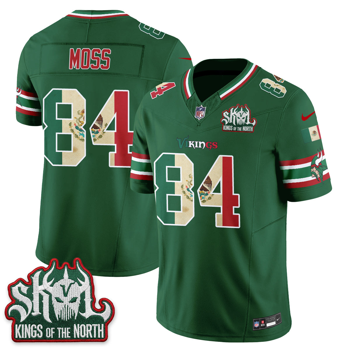 Minnesota Vikings Mexico Edition Vapor Jersey - Stitched