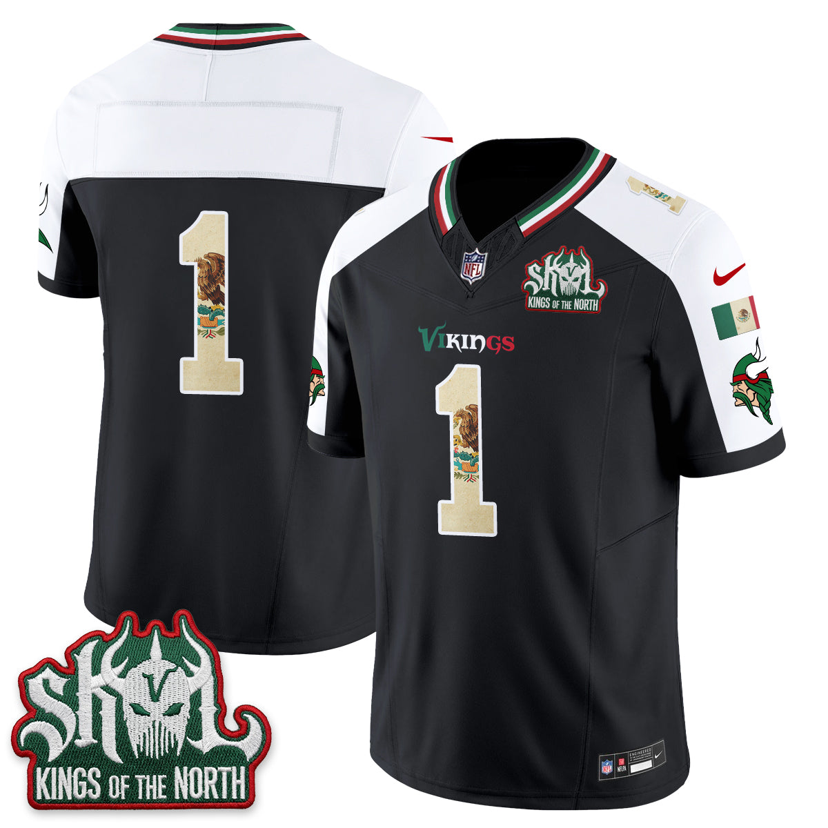 Minnesota Vikings Mexico Edition Vapor Jersey - Stitched