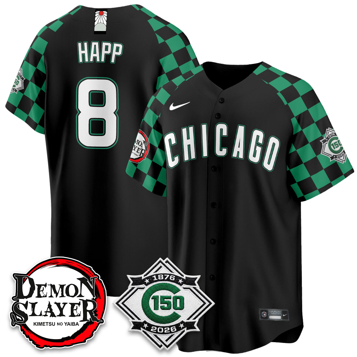 Chicago Cubs Demon Slayer Vapor Limited Jersey - Stitched