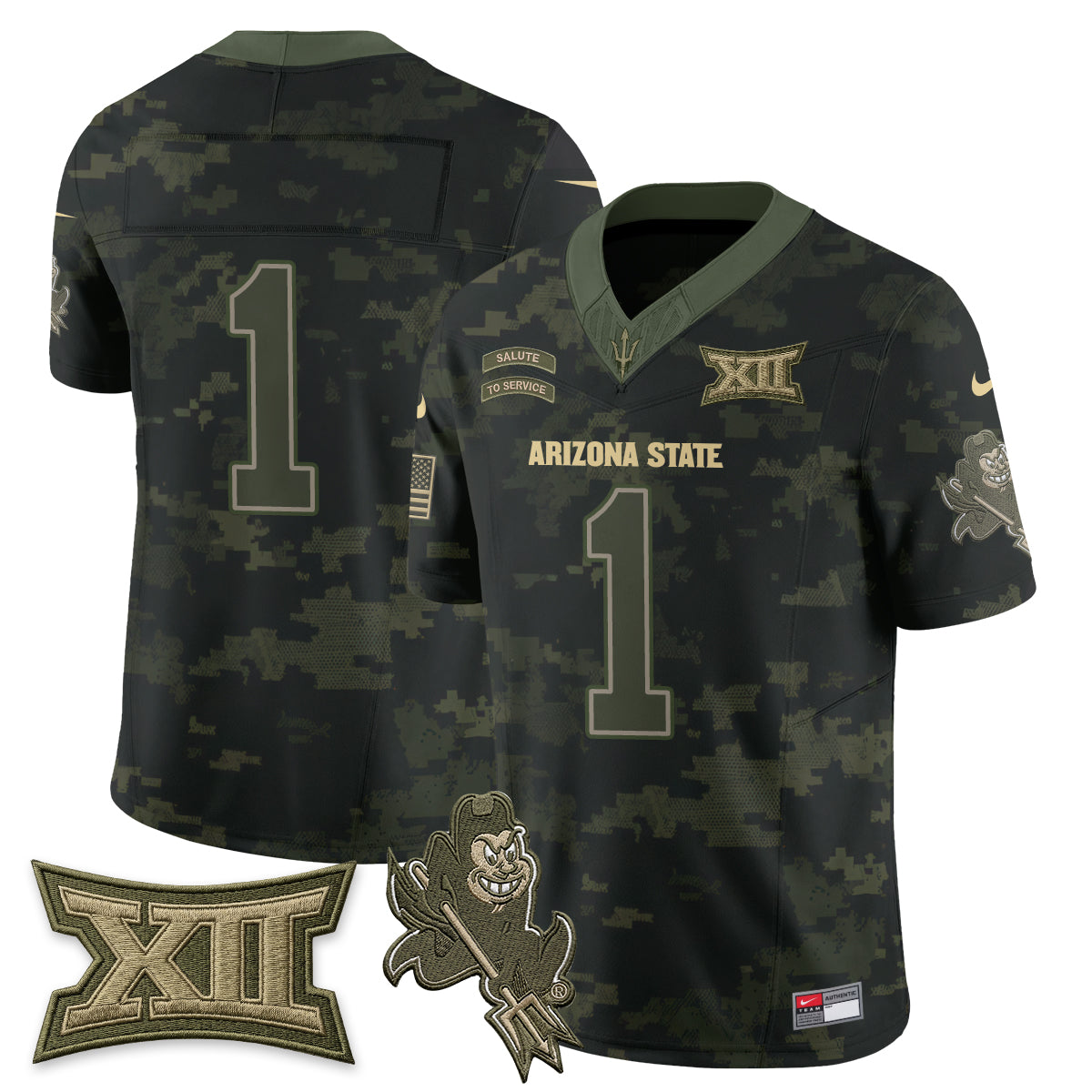 ASU 2026 Salute to Service Vapor Jersey - Stitched