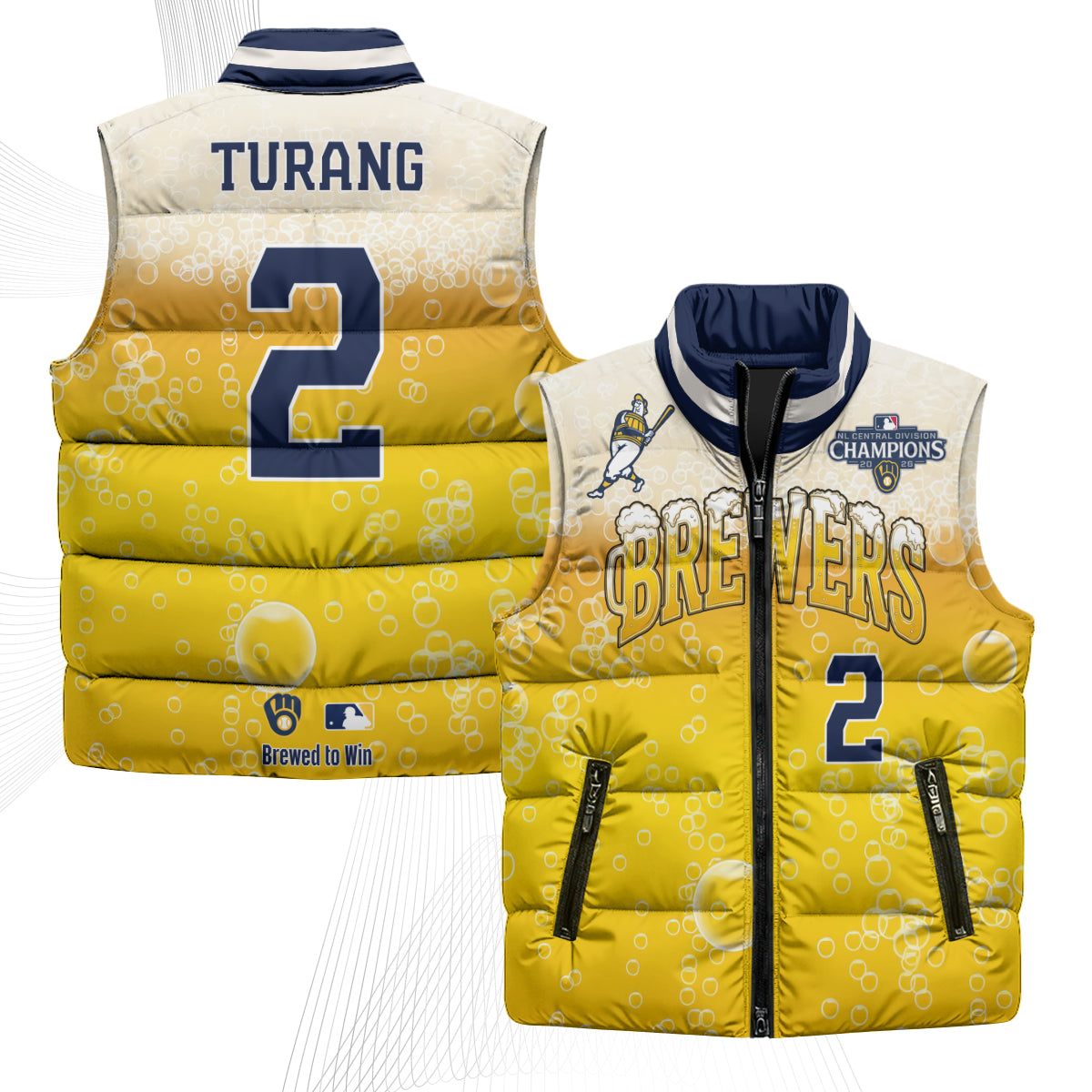 MIL 2026 NL Division Champs Puffer Vest - Printed
