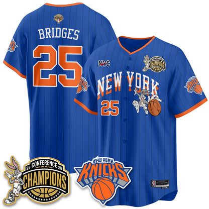 New York Knicks 2026 NBA Finals x Bunny Vapor Jersey V2- Stitched