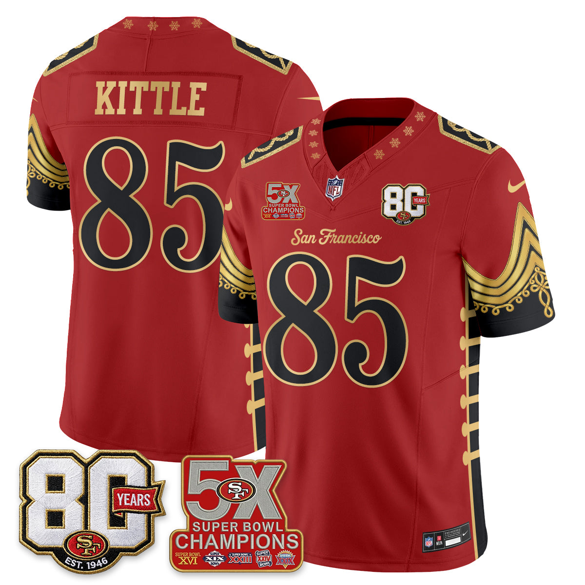 SF Xmas Nutcracker Edition Vapor Jersey - Stitched
