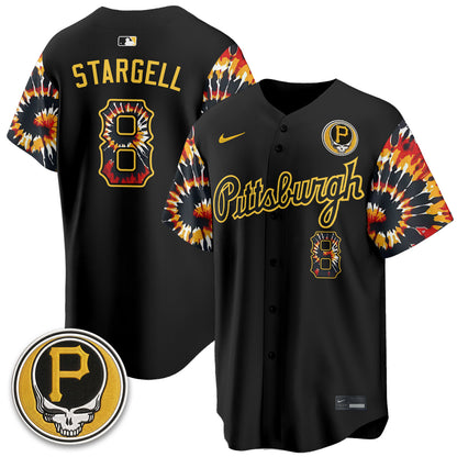 Pittsburgh Pirates x Grateful Dead Vapor Limited Jersey - Stitched