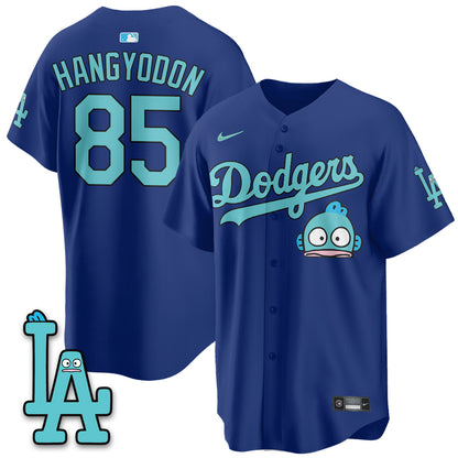 Los Angeles Dodgers x Hangyodon Edition Vapor Jersey- Stitched