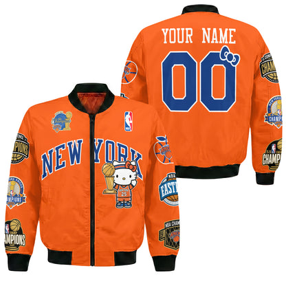 NYK 2026 NBA Finals Champions Limited Edition Custom Bomber Jacket V3- Printed