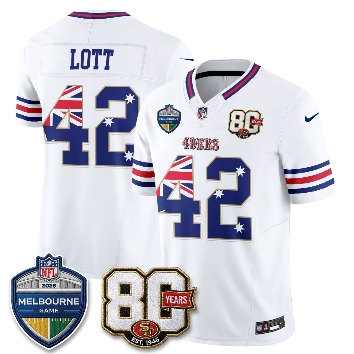 SF Melbourne Game 2026 Vapor Jersey - Stitched