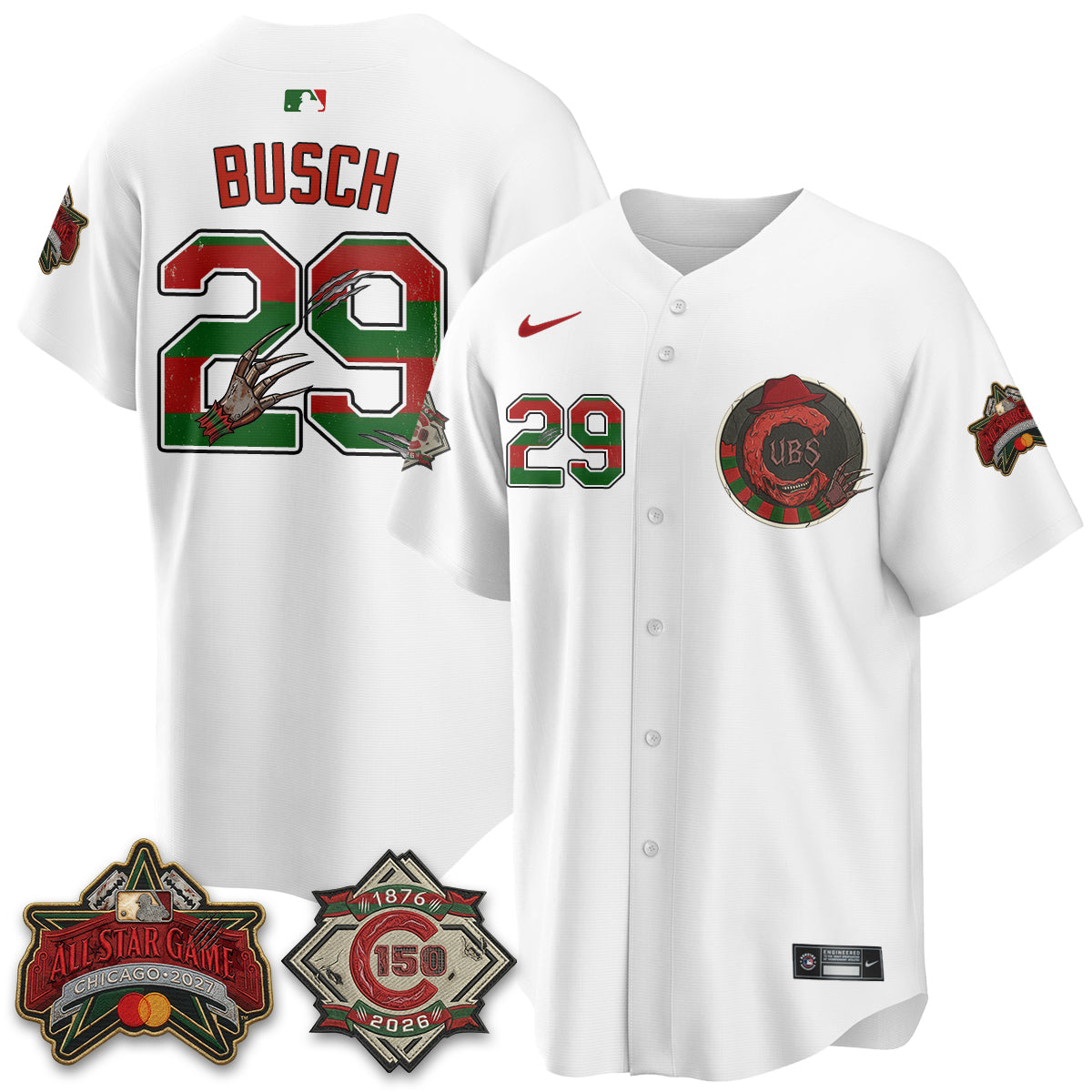 CHC A Nightmare on Wrigley Field Edition Vapor Jersey - Stitched