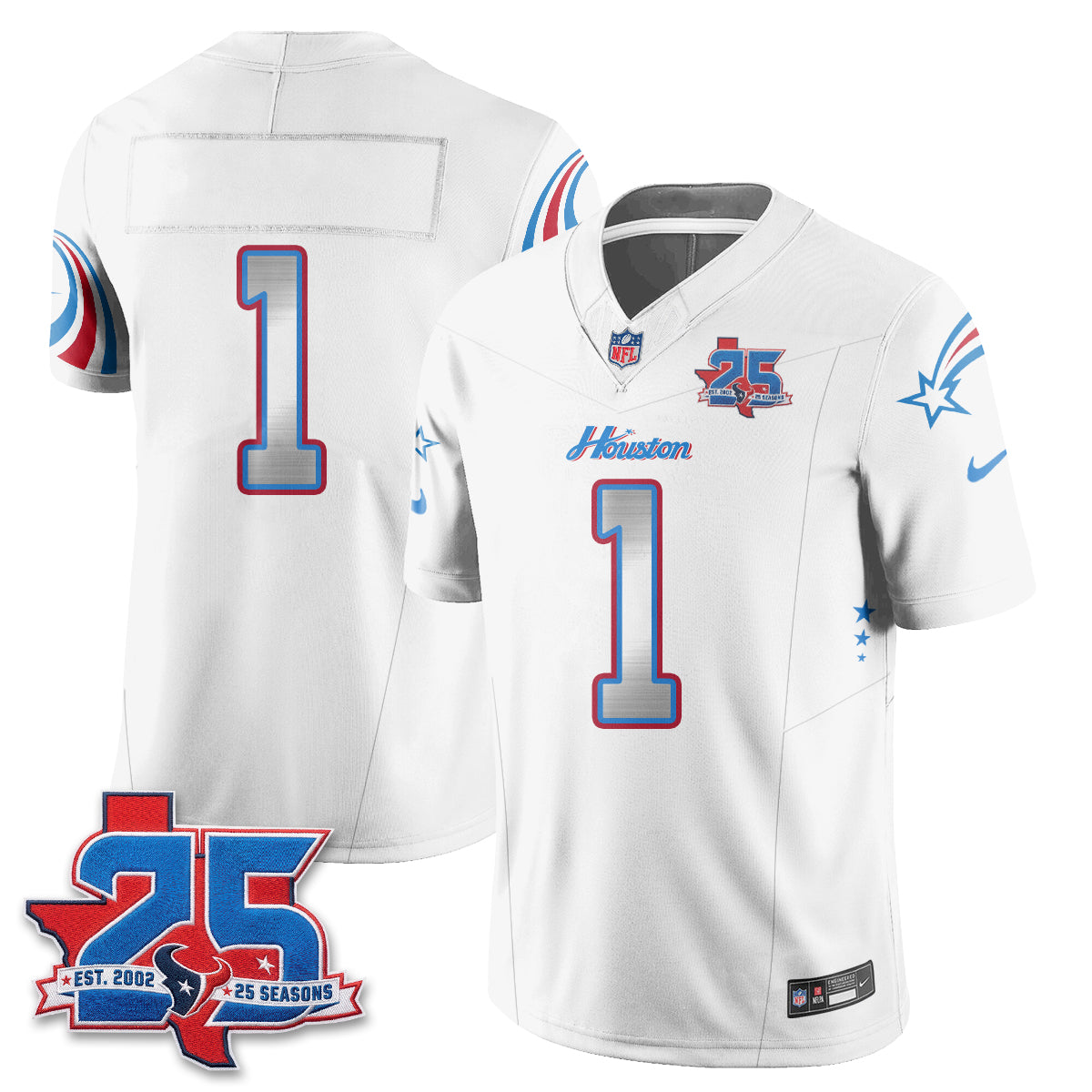HOU Fan Gear Edition Vapor Jersey (2) - Stitched