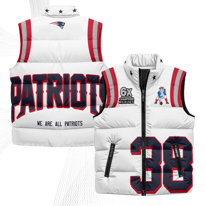 NE Rivalries Puffer Vest - Printed