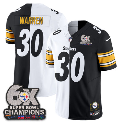 Pittsburgh Steelers 6x SBowl Split Edition Vapor Jersey - Stitched