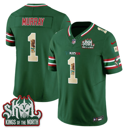 Minnesota Vikings Mexico Edition Vapor Jersey - Stitched