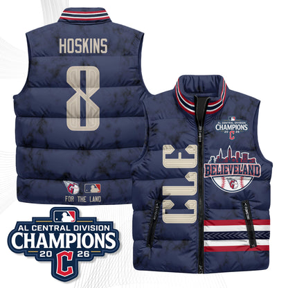 CLE Believeland Puffer Vest - Printed