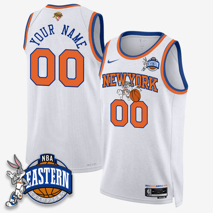 New York Knicks 2026 NBA Finals x Bunny Vapor Custom Jersey - Stitched