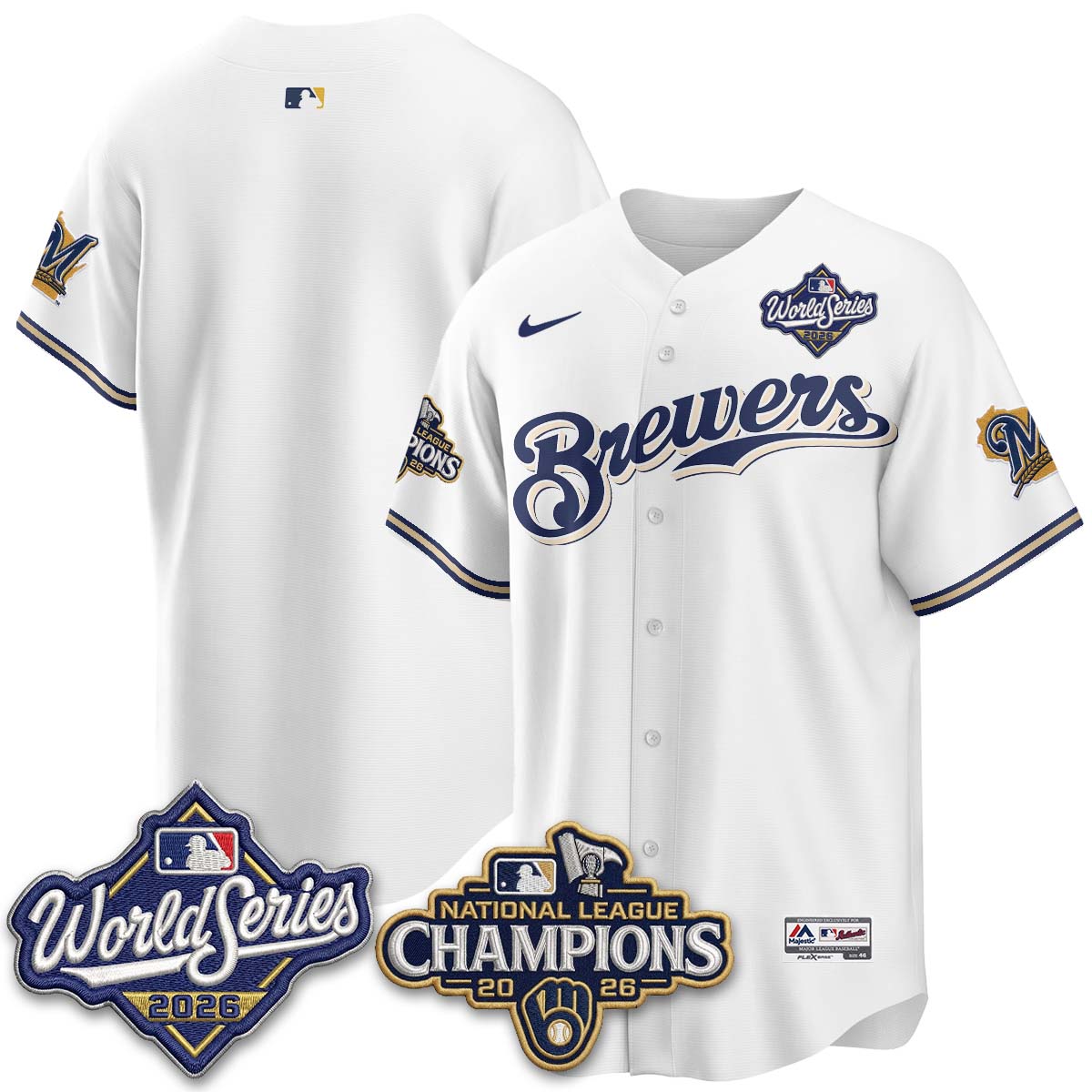 MIL 2026 NL Champions Throwback Jersey - Stitched
