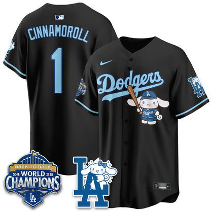 Los Angeles Dodgers Cinnamoroll Edition Vapor Jersey - Stitched