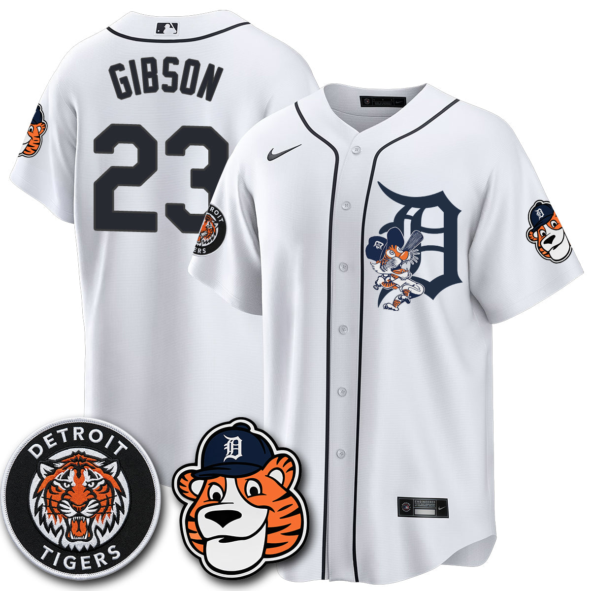 Detroit Tigers Paws Edition Vapor Limited Jersey - Stitched