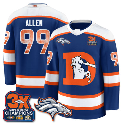 DEN Fan Gear Edition Hockey Jersey - Stitched