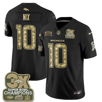 Denver Broncos 2026 Salute to Service V2 Vapor Jersey - Stitched