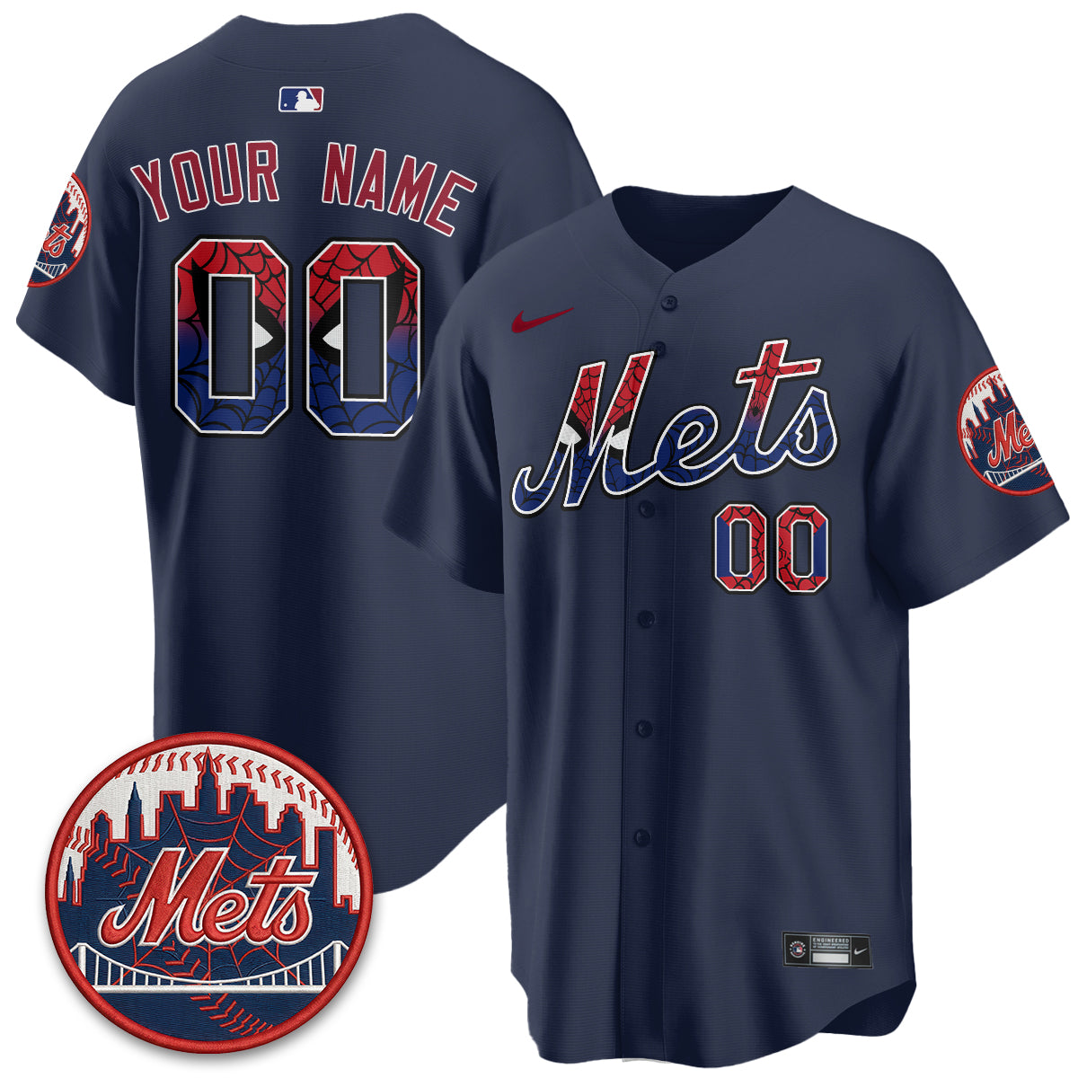 New York Mets x Web-Head Vapor Premier Limited Custom Jersey - All Stitched V2