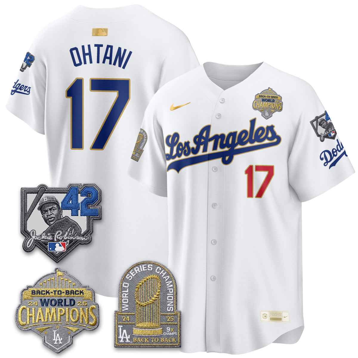 LAD 2026 New Era Gold Collection Vapor Limited Jersey - B2B Champs - All Stitched
