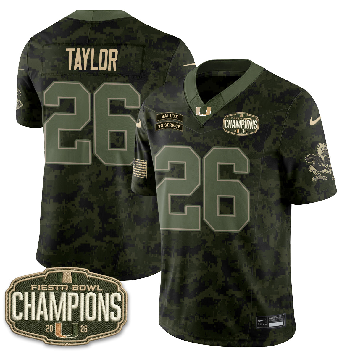 MIA 2026 Salute to Service Vapor Jersey - Stitched