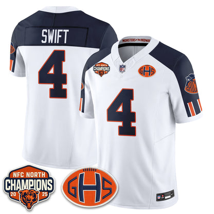 Chicago Bears 2026 Rivalries Split Edition Vapor Jersey - Stitched