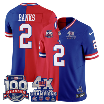 NYG 4X SBowl Split Limited Edition - Stitched (2)