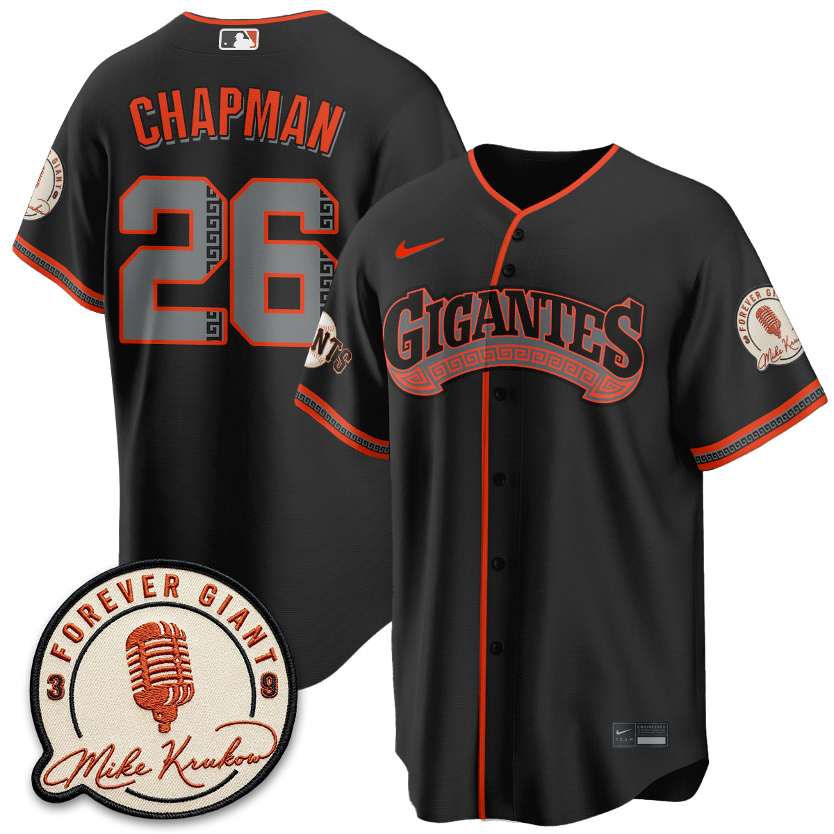 SF Mike Krukow Vapor Jersey - Stitched