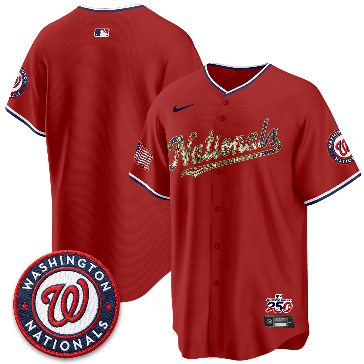 WSH 2026 Independence Day USA Vapor Jersey - Stitched