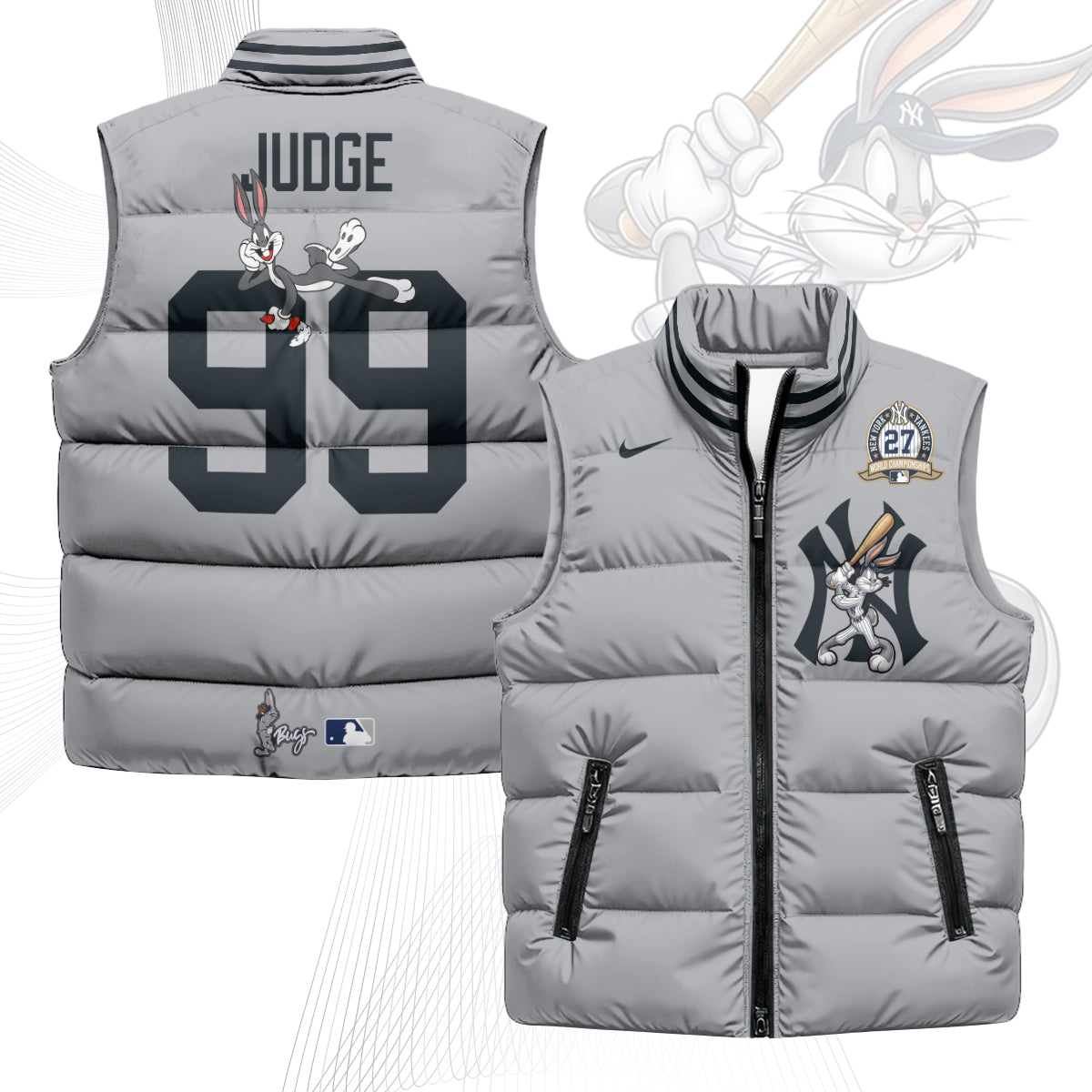 New York Yankees Edition Unisex Puffer Vest - Printed