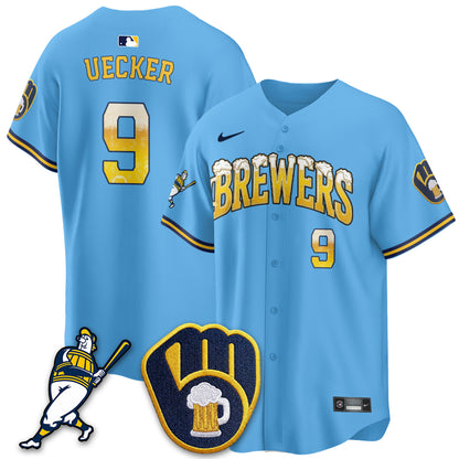 Milwaukee Brewers "Pitcher & Pint" Edition Vapor Limited Jersey - Stitched