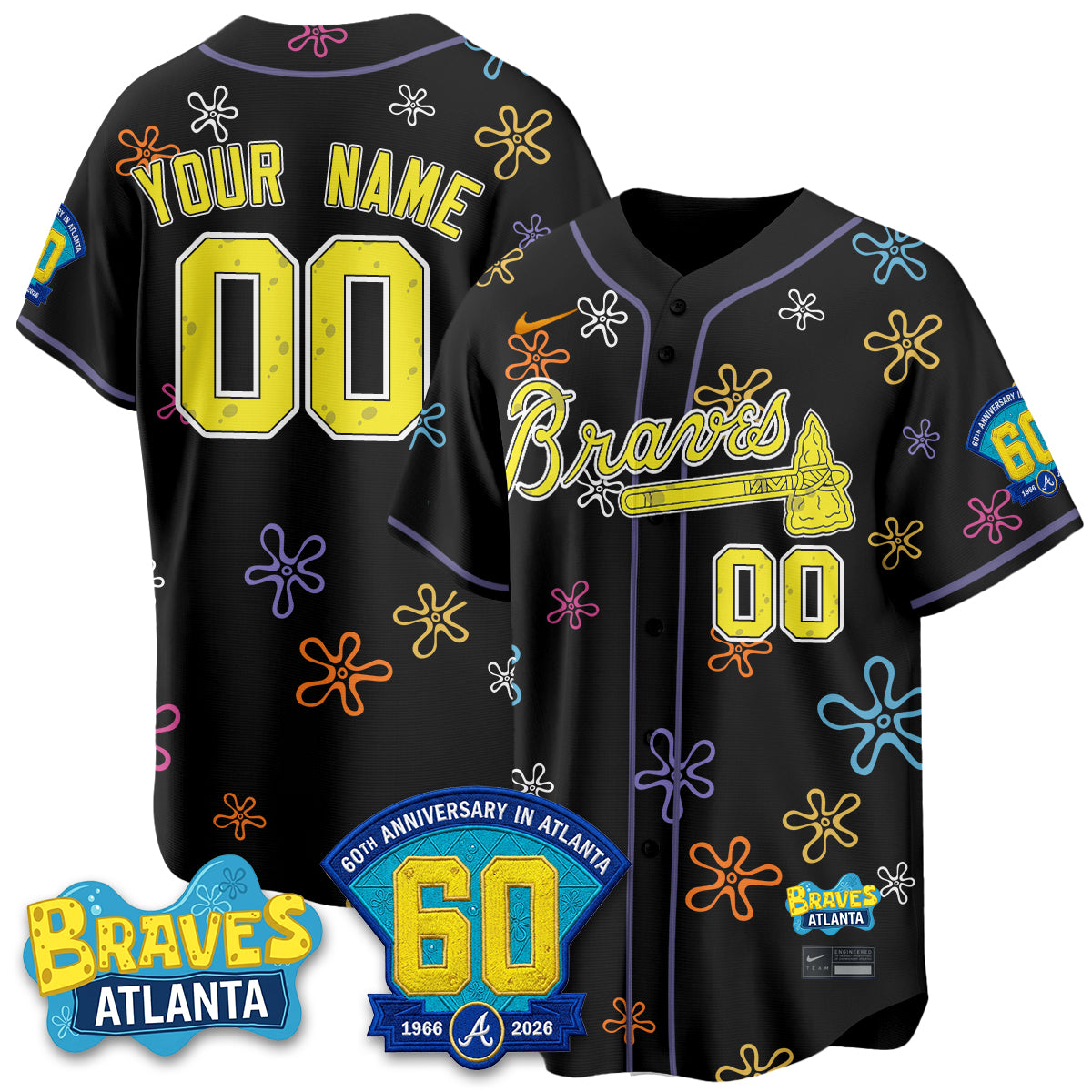Atlanta Braves x SBSP Limited Vapor Custom Jersey- Stitched