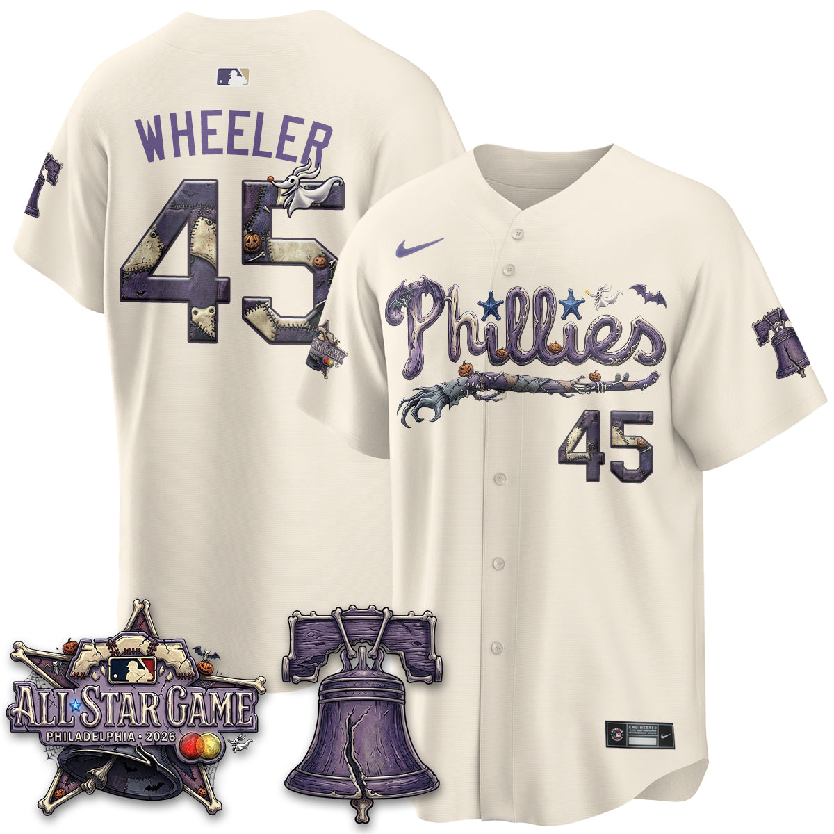 Philadelphia Phillies Nightmare Edition Vapor Jersey - Printed