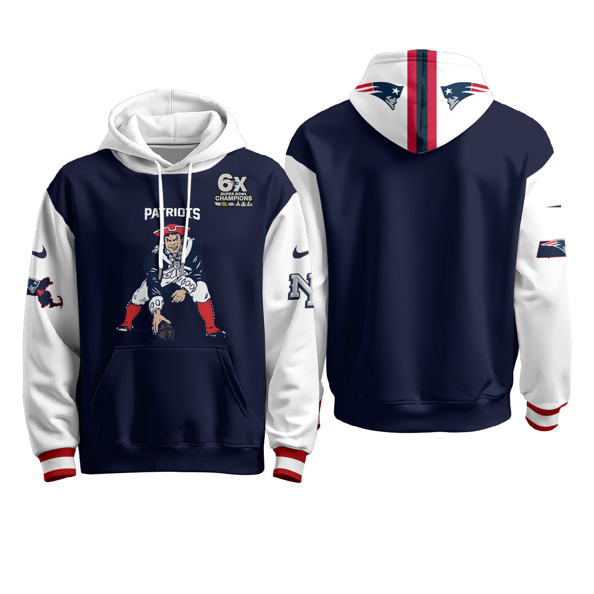 NE Minuteman Edition Hoodie - Stitched